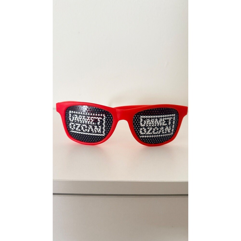 Ummet Ozcan DJ Promo Novelty Sunglasses | Red Frame | EDM Festival